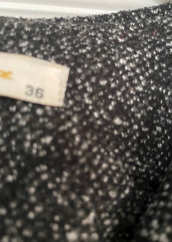 Düğmeli Gri Midi - Görsel 4