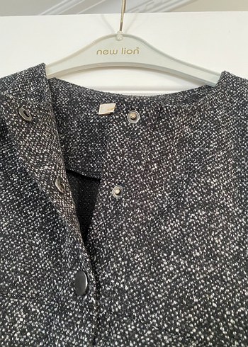 Düğmeli Gri Midi - Görsel 5