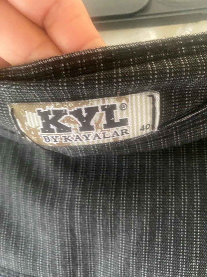 Siyah Kadın Midi Pileli Denim Etek - Görsel 2