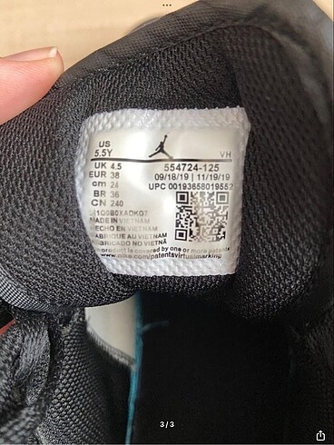 38 Beden Nike air jordan ayakkabı