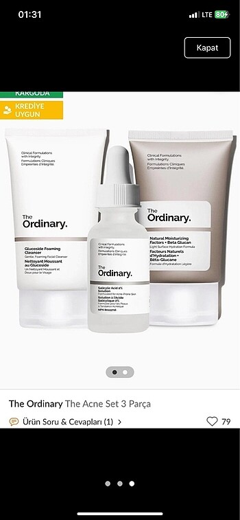 The Ordinary The Ordinary 3 lü set