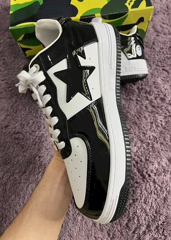 38 Beden siyah Renk Bape Sta White Black