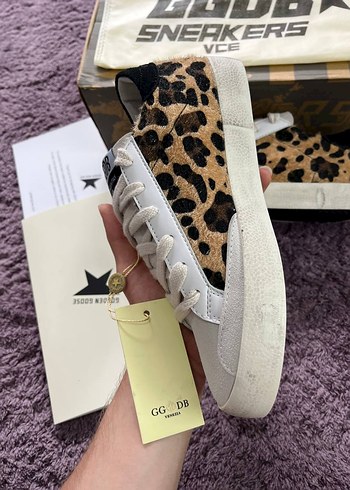 40 Beden kahverengi Renk Golden Goose Deluxe Leopar