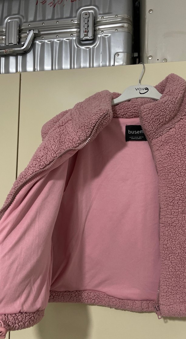 Peluş yünlü crop yelek - Görsel 4