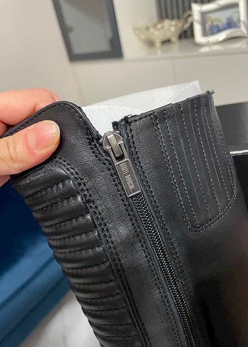 Harley-Davidson Siyah Deri Biker Çizme - Görsel 4