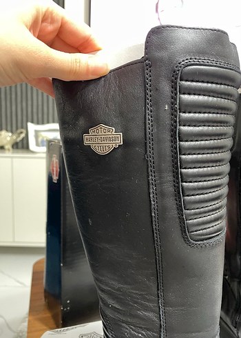 Harley-Davidson Siyah Deri Biker Çizme - Görsel 7