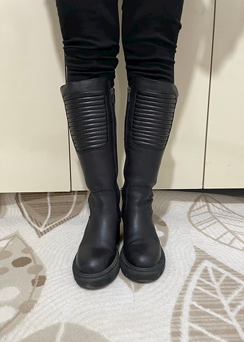 Harley-Davidson Siyah Deri Biker Çizme - Görsel 12