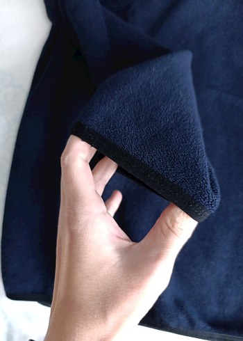 Erkek Lacivert Yarım Fermuarlı Polar Sweatshirt - Görsel 3