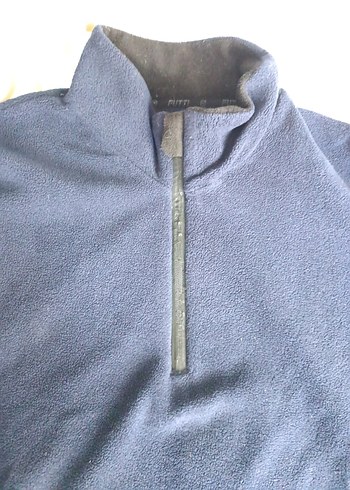 Erkek Lacivert Yarım Fermuarlı Polar Sweatshirt - Görsel 2