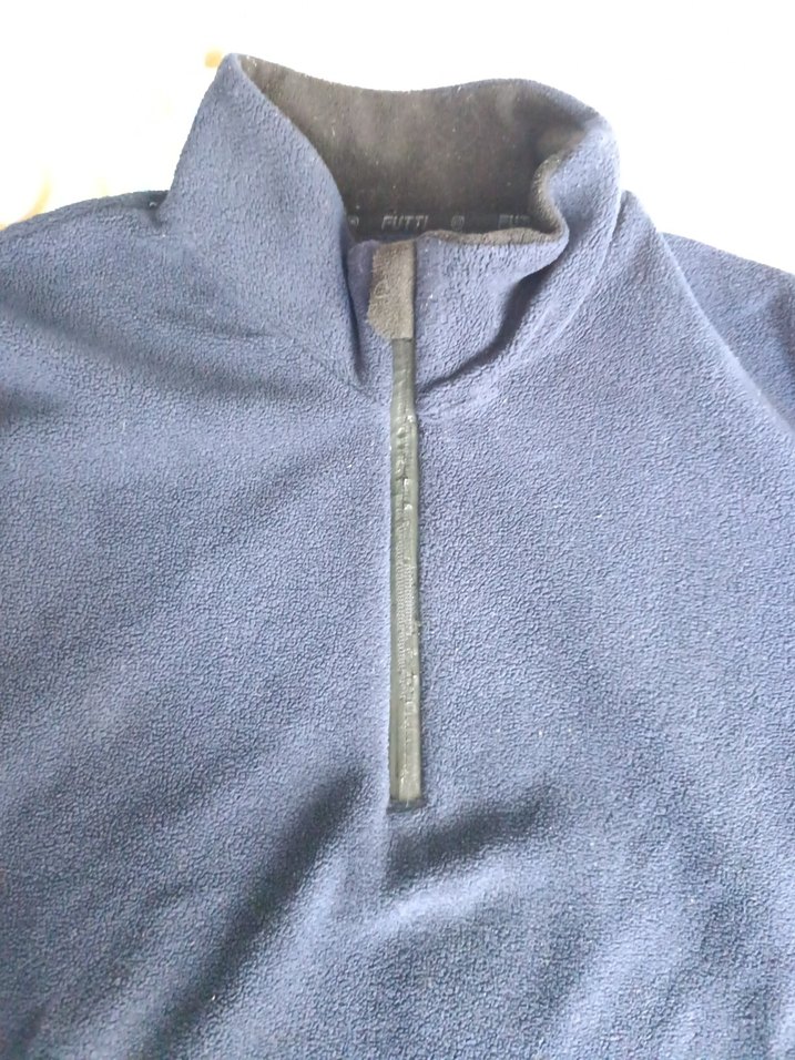 Erkek Lacivert Yarım Fermuarlı Polar Sweatshirt - Görsel 2