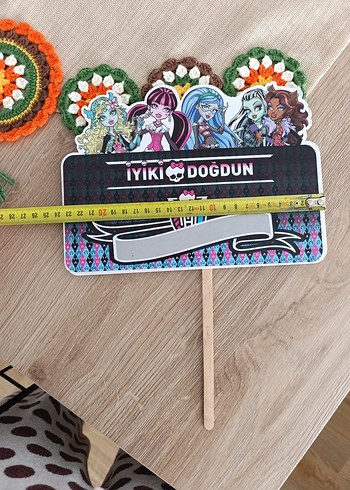 Monster High Temalı Doğum Günü Süsü - Görsel 2