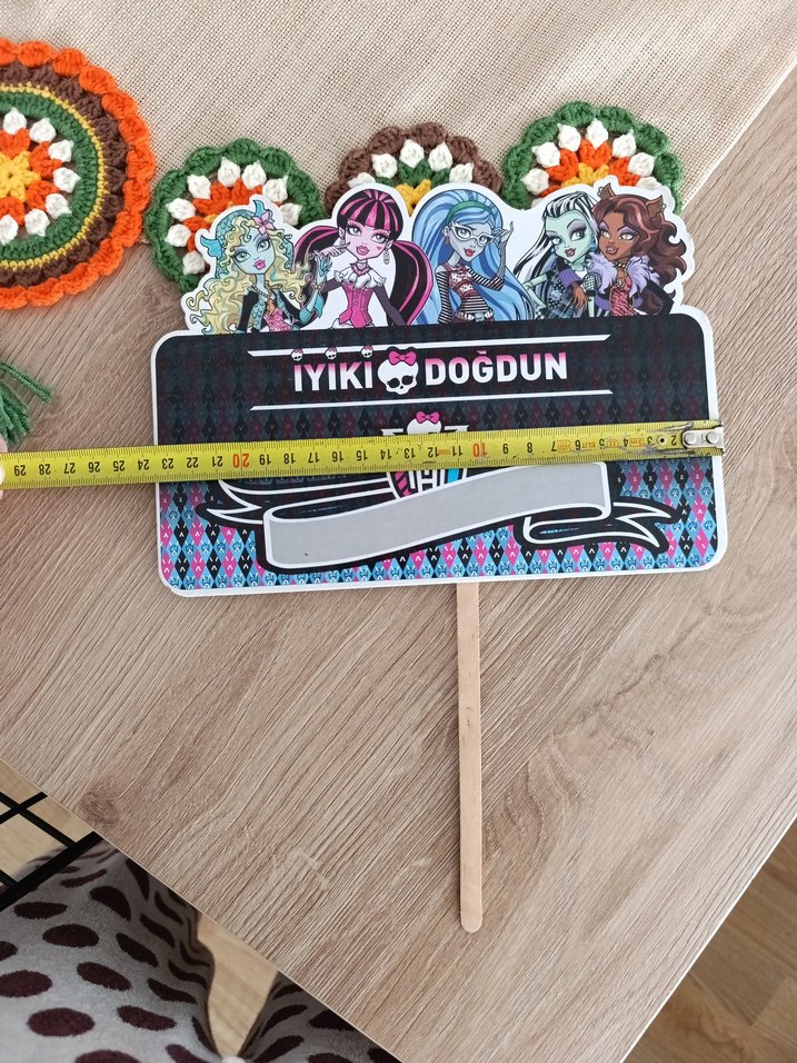 Monster High Temalı Doğum Günü Süsü - Görsel 2