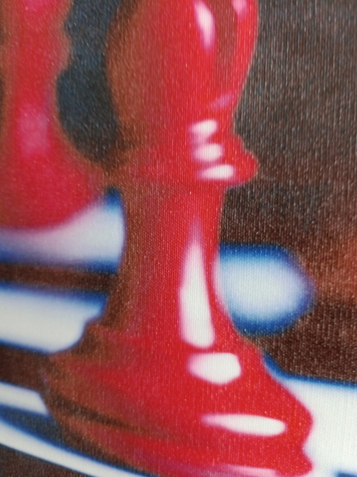 satranç desenli kanvas tablo - Görsel 2