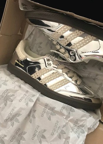 adidas x Wales Bonner Samba Silver - Görsel 13