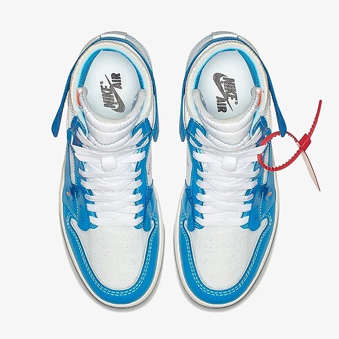 39 Beden mavi Renk Nike OFF WHITE x Air Jordan 1 ?UNC?