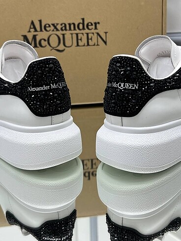 Alexander McQueen White White with Glitter