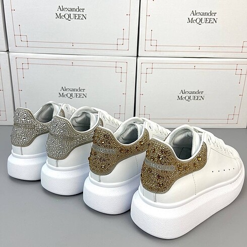 Alexander McQueen White Gold with Glitter