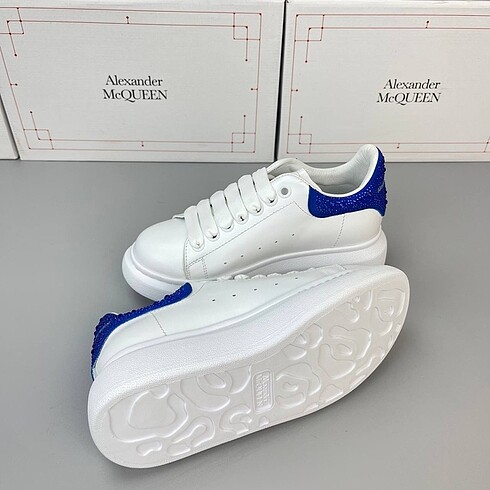 39 Beden Alexander McQueen White Dark Blue with Glitter