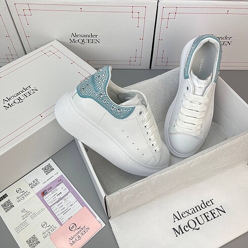 Alexander McQueen Alexander McQueen White Blue with Glitter