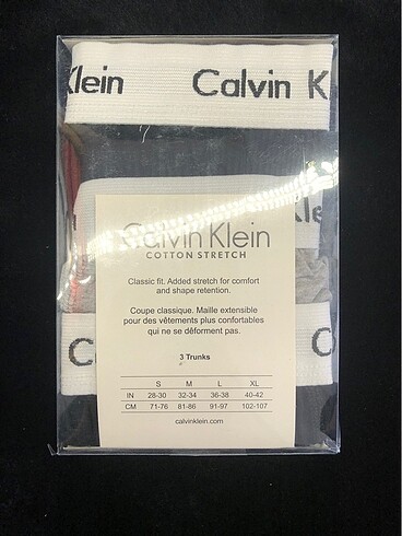 xxl Beden CALVIN CLEIN 3?Lü Set BOXER
