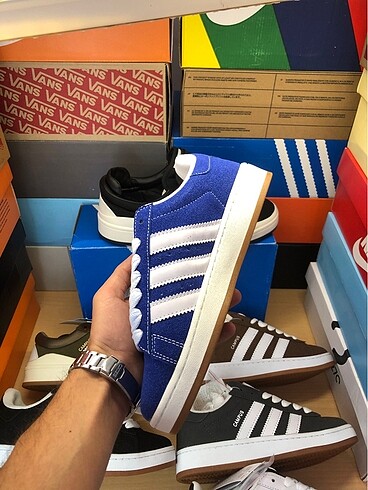 38 Beden lacivert Renk Adidas Campus Mavi