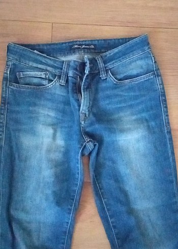 Mavi Jeans Düğmeli, normal boy, dar kesim kadın kot