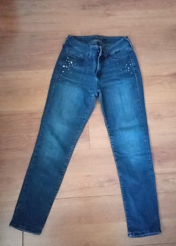 Kadın Mavi Denim Normal Boy Kot Pantolon