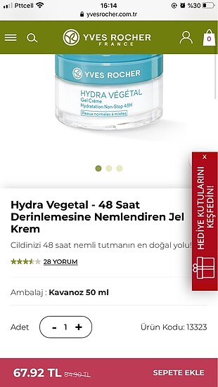 Yves rocher 48 saat Nemlendirici Krem