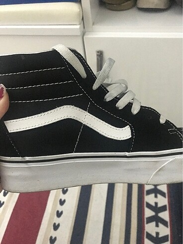 37 Beden siyah Renk vans sk8 hi 2.0
