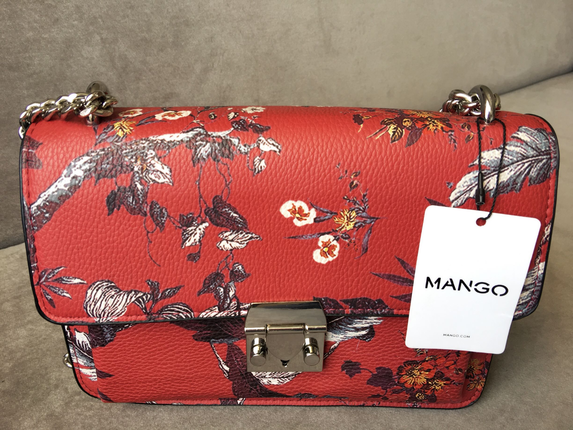 Mango Çiçekli çanta 