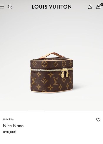 Beden kahverengi Renk LOUIS VUITTON NICE NANO