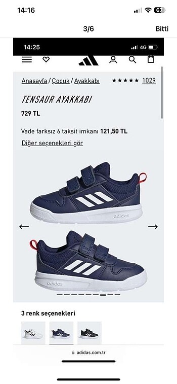 24 Beden Orijinal sıfır Adidas bebek ayakkabı