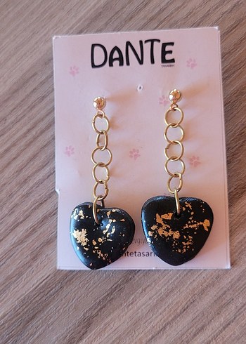 Accessorize Zincir Detaylı Altın Renk Mini Kalp Küpe