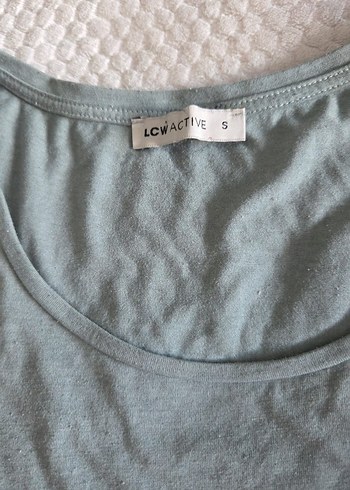 LC Waikiki Gri Keten Salaş Kısa Kollu Kadın Tişört