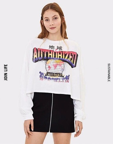Bershka Kadın Uzun Kollu Üst