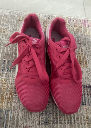 Pembe Kadın Spor Ayakkabı Velcro Bantlı
