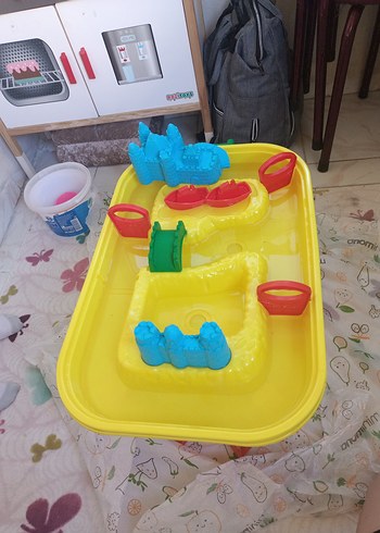 Renkli Sarı Su ve kum Oyunu Seti