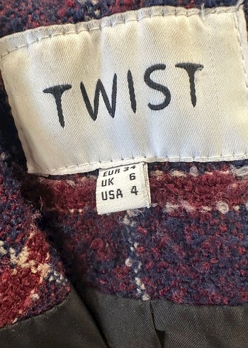 Kemerli Ekose Desenli Uzun Kaban - Görsel 2