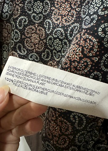 Kahverengi Kemerli Deri Biker Ceket - Görsel 4