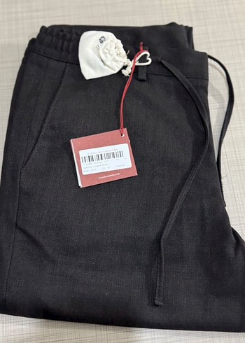 Siyah Erkek Midi Boy Fermuarlı Pantolon - Görsel 2