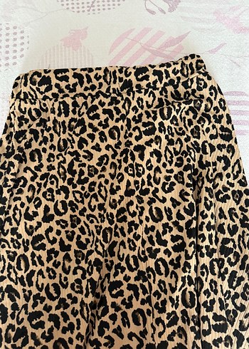 Leopar Desenli Midi Etek - Görsel 5