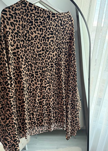 Leopar Desenli Midi Etek - Görsel 2