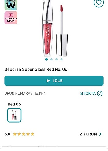 Deborah Milano 06 numara gloss lipgloss