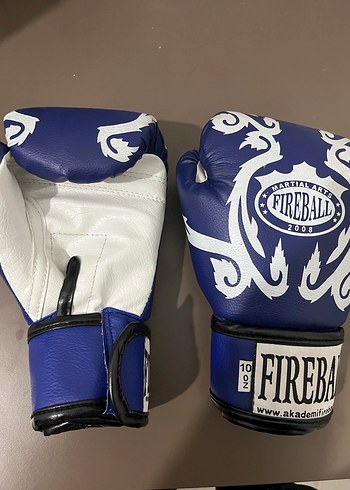Mavi Fireball Baskılı Boks Eldiveni - Görsel 3