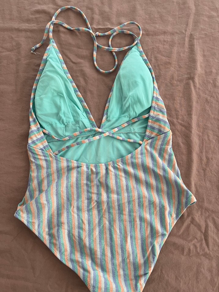 Bohem Çok Renkli Bağlamalı Mayo/ Mayokini - Görsel 2