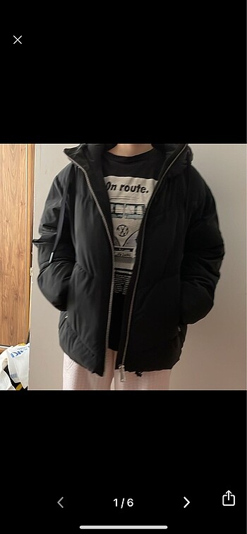 Mavi Jeans Siyah şişme mont m beden