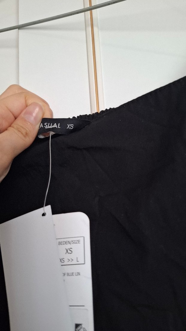 Siyah Mini Straplez Askılı Elbise - Görsel 3