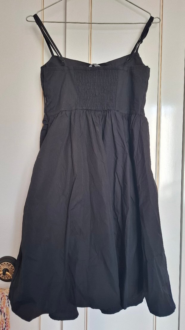 Siyah Mini Straplez Askılı Elbise - Görsel 4