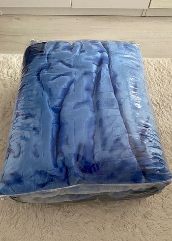 Peluş mavi battaniye - Görsel 3