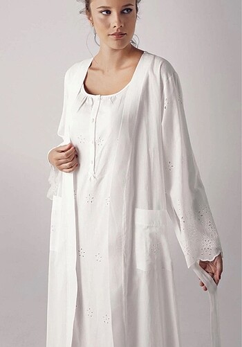 Artış collection (Hamile) Gecelik/Sabahlık Takımı - Görsel 2